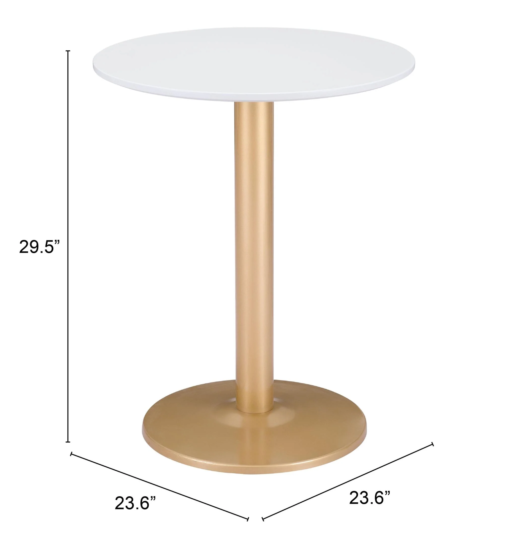 Alto Bistro Table White & Gold - Image 3
