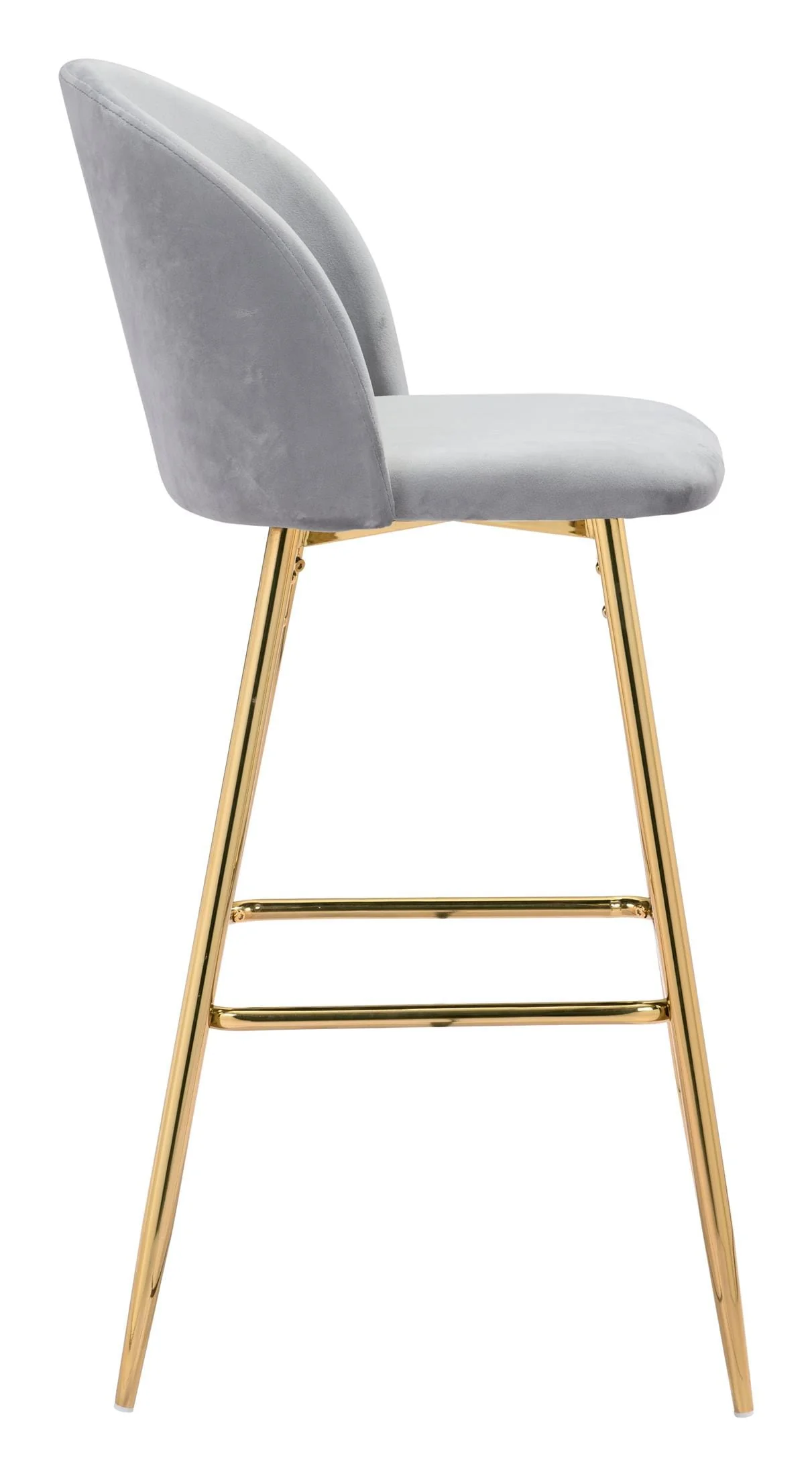 Cozy Barstool Gray & Gold - Image 6