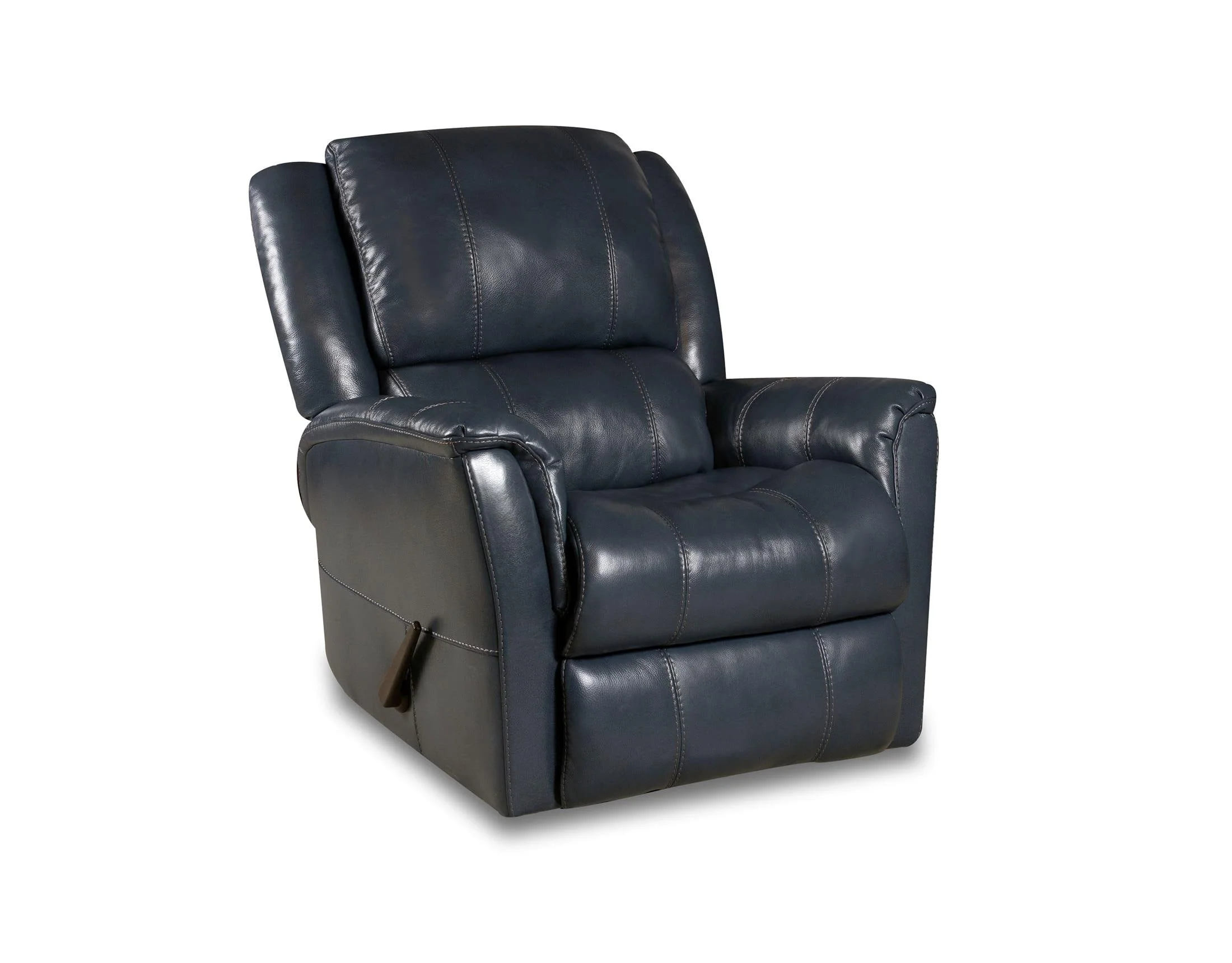 Delia Leather Swivel Glider Rocker Recliner - Image 12