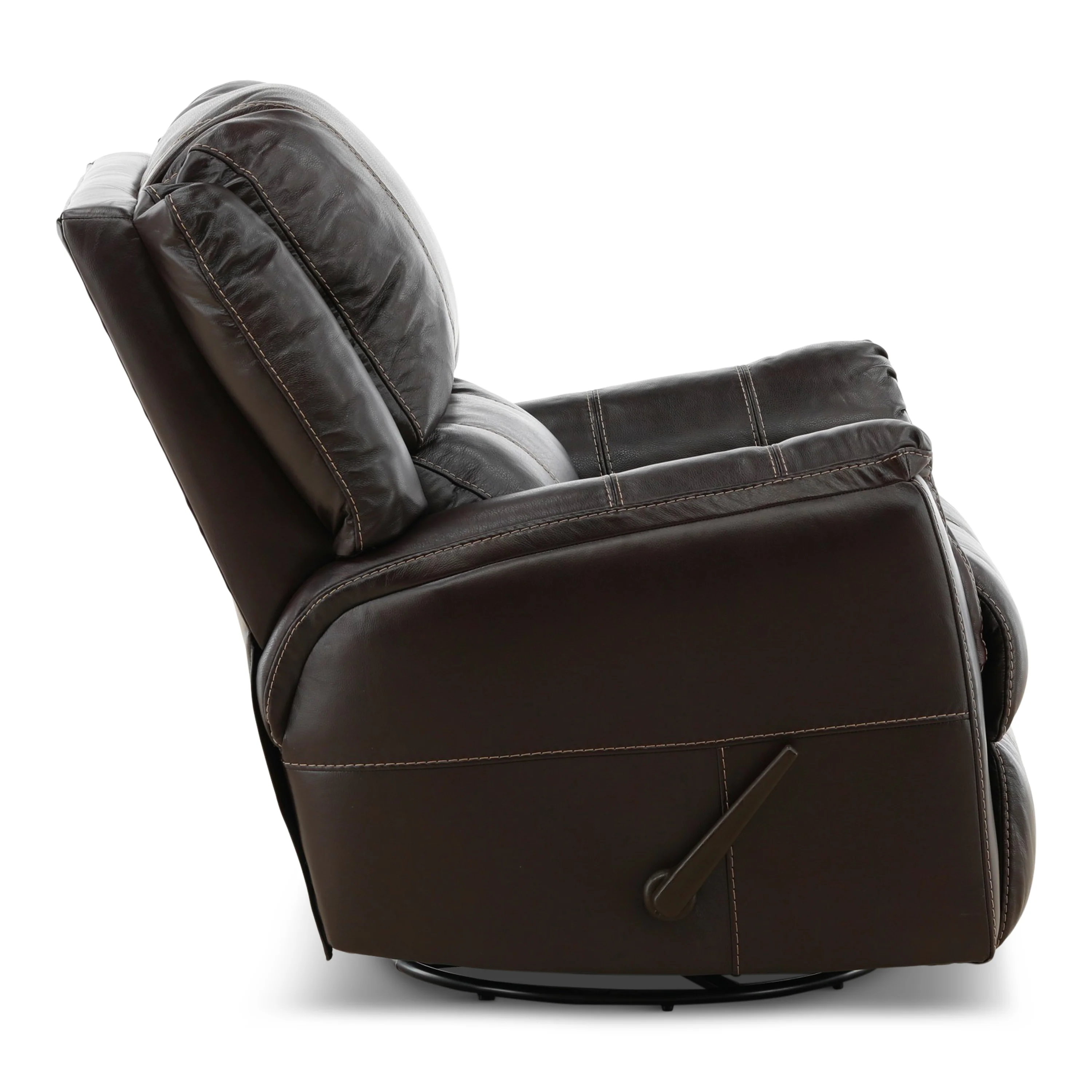 Delia Leather Swivel Glider Rocker Recliner - Image 19