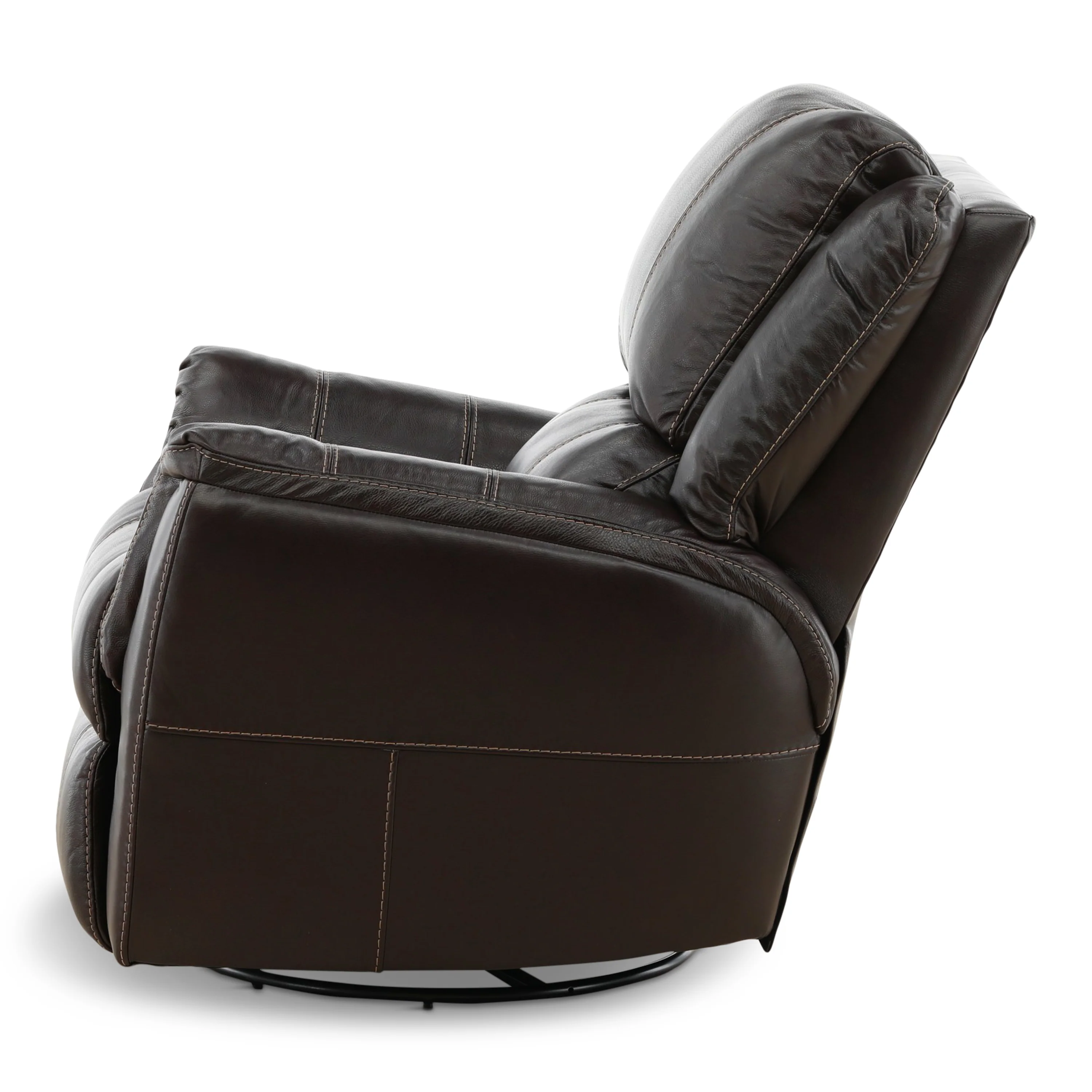 Delia Leather Swivel Glider Rocker Recliner - Image 21