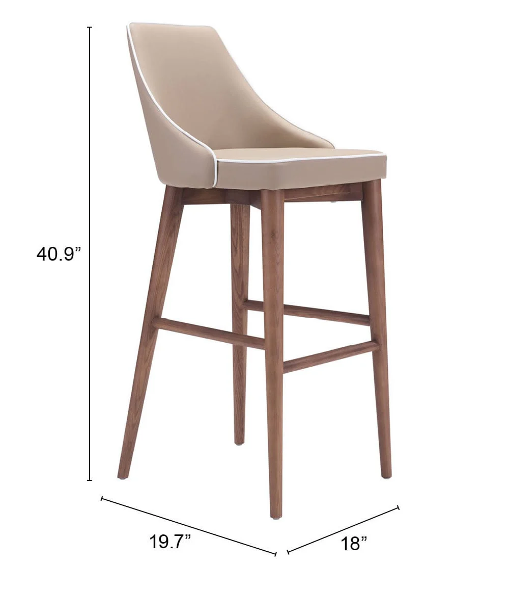 Moor Barstool Beige - Image 3